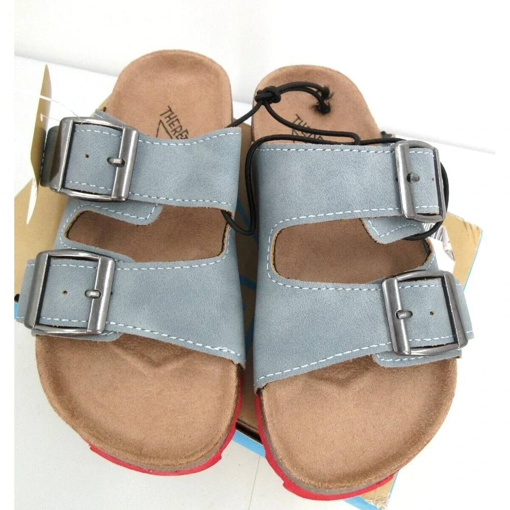 LITTLE‎ BOY'S / GIRL'S SIZE 12 THEREABOUTS NOYO FOOTBED SANDALS Blue Slides